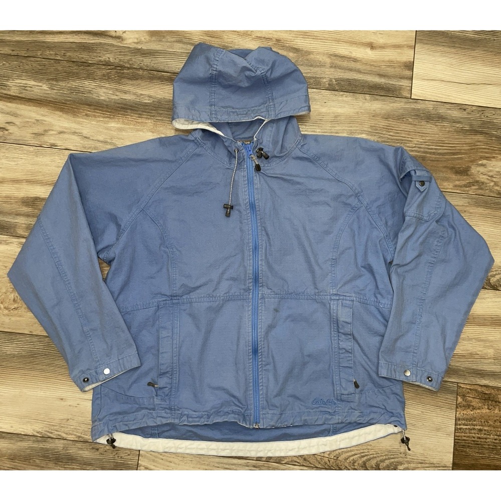 Cabela's Legendary Quality Ladies Size 2XL Blue zip up Jacket‎ 100% Cotton